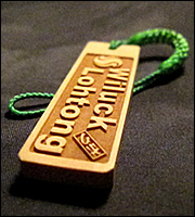 本黄楊中札両面彫り